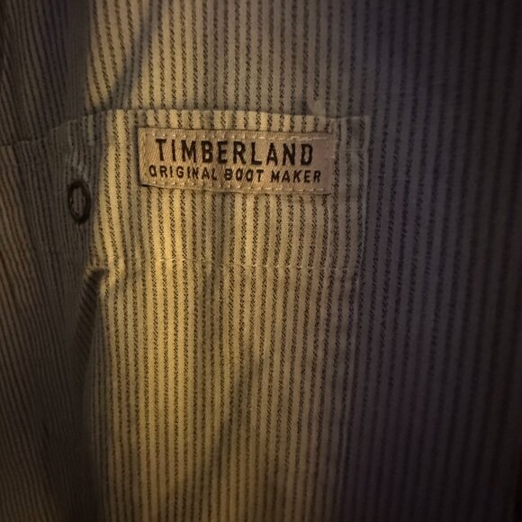 Timberland XL Snap Button Double Breast Pocket Dress Shirt - Picture 2 of 5